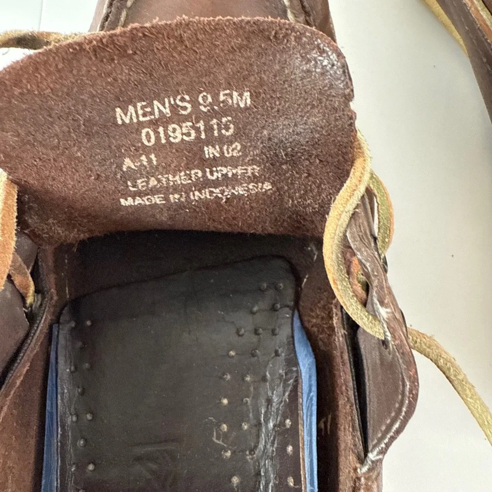 Sperry Top-Sider Mens Authentic Original Boat Shoes Brown Leather 0195115 9.5M